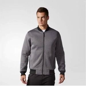 Adidas x Reigning Champ Men’s Grey/Black Bomber Jacket - Size Small
